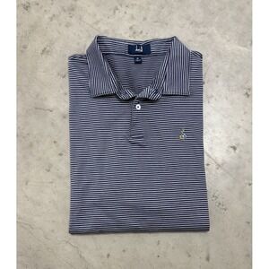 Dunhill Links Men's Performance Golf Polo Striped Sz XL Albaco Bahamas Golf Club